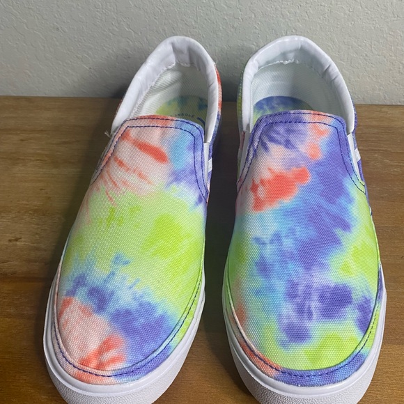 New Women’s NIKE COURT LEGACY SLIP-ON SNEAKER Tie Dye Colorful shoes Size 8 - Picture 3 of 7